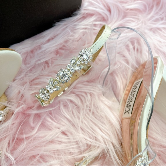 Badgley Mischka Adel Crystal Ankle Strap Sandal - Picture 2 of 7
